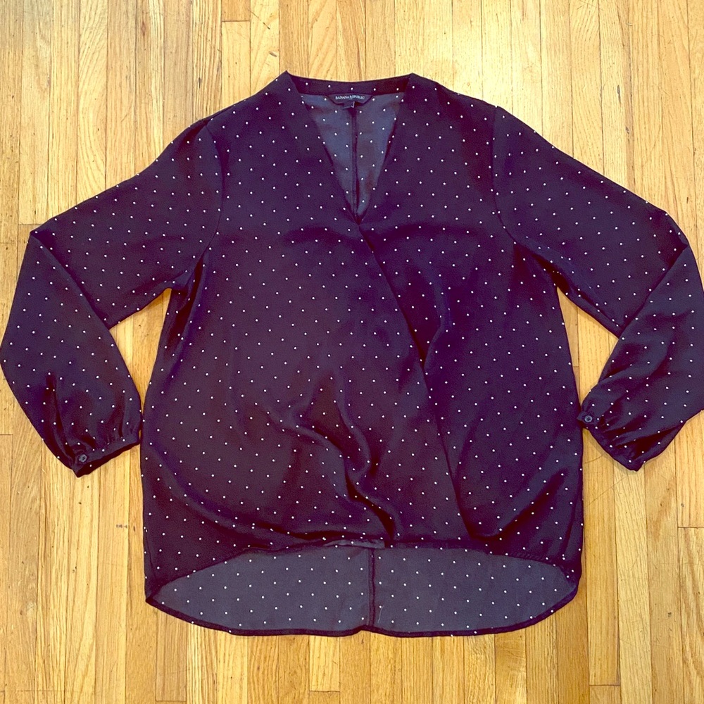 Banana Republic polka dot blouse - vintage look